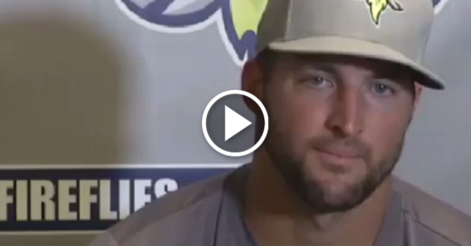Tim Tebow Pays No Mind To Haters Who Say He Didn't Deserve Minor-League Promotion