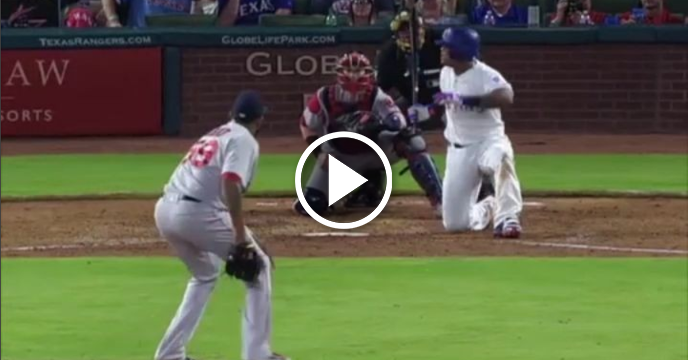 Adrian Beltre Falls to One Knee When Totally Fooled By Eephus Pitch