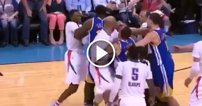 Tempers Flare During Golden State Warriors vs. Oklahoma City Thunder