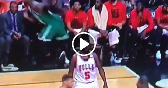 Bulls' Rajon Rondo Attempted to Trip Jae Crowder While Sitting on the Bench With a Broken Thumb