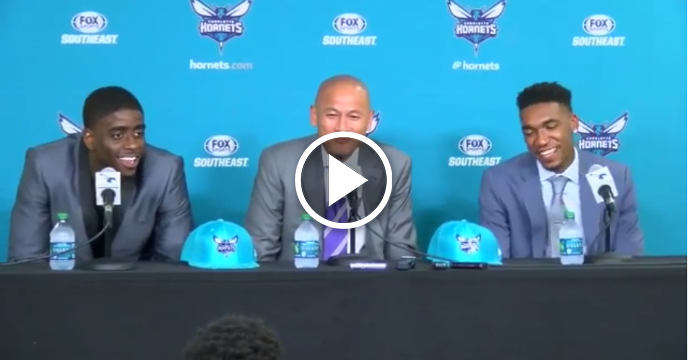 Hornets GM Rich Cho Hilariously Introduces Rookie Dwayne Bacon as Dwyane Wade